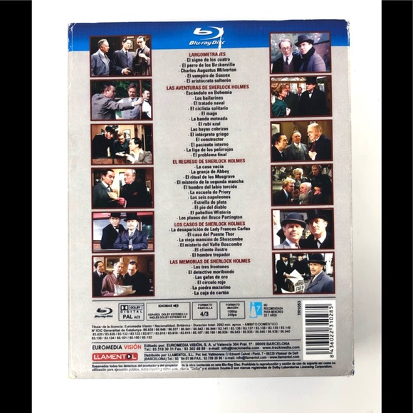 🛍️SALE🛍️ Sherlock Holmes Collection 10-Disc Box Set
(Blu-Ray, Reg.A/B/C - Import - Picture 3 of 11